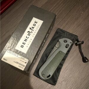 Benchmade Redoubt Folding Knife - Green/Gray